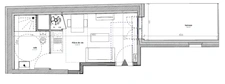 studio neuf réhabilité à vendre ROUEN (76) surface habitable 18.55 m2 + terrasse intérieure 7.20 m2