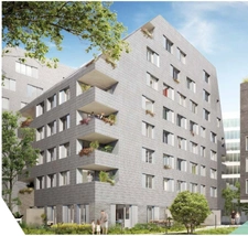 appartement T4 neuf à vendre BOULOGNE BILLANCOURT (92) surface 87.6 m2 + loggia 5.3 m2 + parking s-sol