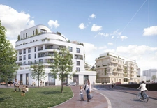 appartement T2 neuf à vendre ASNIERES SUR SEINE (92), surface hab. 38.46 m2 + balcon 5.04 m2 + park s-sol