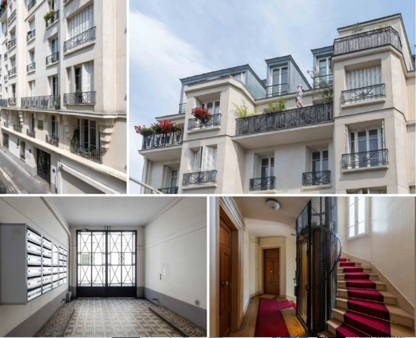 appartement T3 à vendre en NUE-PROPRIÉTÉ PARIS 19e, surface habitable 51,70 m2 + cave.