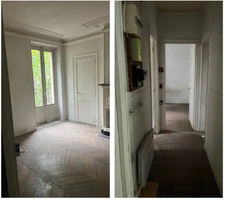 appartement T2 à rénover, à vendre PARIS 19e, surface habitable 51.80 m2 + cave