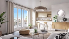 appartement T2 neuf à vendre ASNIERES SUR SEINE (92), surface hab. 38.46 m2 + balcon 5.04 m2 + park s-sol