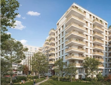appartement T2 neuf à vendre COURBEVOIE (92), surface hab.46.65 m2 +