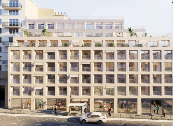 appartement T3 neuf à vendre PARIS 17, surface habitable 87.70 m2 + loggia 6.10 m2.