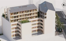 appartement T2 neuf à vendre PARIS 16e, surface habitable 52.50 m2.