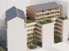 appartement T4 neuf à vendre PARIS 16e, surface habitable 87.40 m2 + loggia 5.30 m2