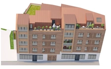 appartement T3 duplex neuf à vendre PARIS 20e, d'une surface hab 71.75 m2 + terrasses 13.71 m2