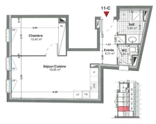 appartement T2 neuf à vendre BOULOGNE BILLANCOURT (92), surface habitable 40.27 m2.