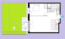 appartement T2 neuf à vendre  RUEIL MALMAISON (92), surface hab 52.13 m2 + terrasse et jardin.