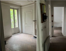 Appartement T3 avec travaux à vendre PARIS 19e, surface habitable 55 m2 + balcon 2.20 m2 + cave