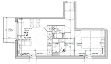 appartement T2 neuf à vendre CRIEL SUR MER (76) surface hab 48.01 m2 + balcon 5.17 m2 + park s-sol.