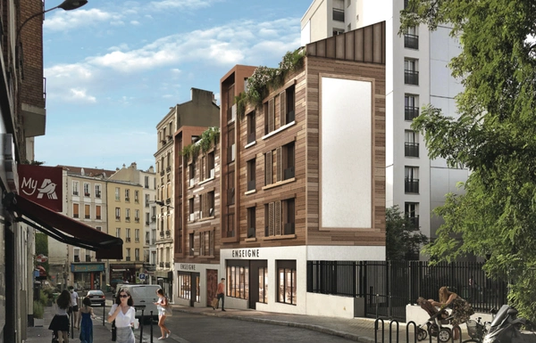 appartement T3 duplex neuf à vendre PARIS 20e, d'une surface hab 71.75 m2 + terrasses 13.71 m2