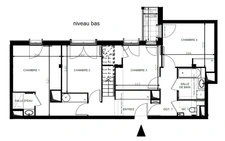 T5 duplex neuf à vendre PARIS 18e, surface 147,16 m² + balcons + terrasses 95 m2.