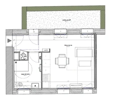 Studio neuf après réhabilitation à vendre ROUEN rive droite, surface habitable 29,75 m2 + jardin 9,85 m2.
