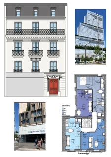 Studio entièrement rénové à vendre CLICHY (92), surface habitable 24,18 m2