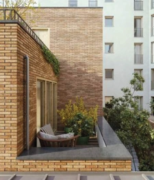 maison T6 neuve à vendre PARIS 19e, surface hab 101.02 m2 (pondérée 109) + jardin 24 m2, terrasses et s-sol.
