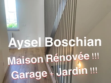 MAISON 86M2 -RENOVEE -JARDIN- GARAGE 2 VOITURES 