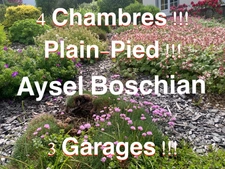MAISON INDIVIDUELLE- PLAIN- PIED- 128M2 -4 CHAMBRES - 3 GARAGES - PARKING- TERRAIN - SOUS-SOL COMPLET -LEXY