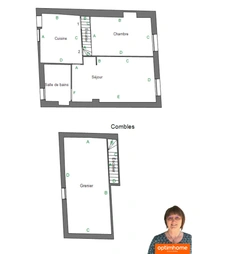 Appartement traversant à vendre 2 pièces NIMES (30 Gard)