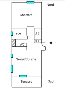 🏡 Sausset-les-Pins, Centre-ville : Appartement T2 rénové - Terrasse plein sud – Proche plage