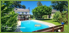 Maison de caractère 1926 – Piscine, spa et grange sur 3 572 m² de parc à LACOMMANDE (64)