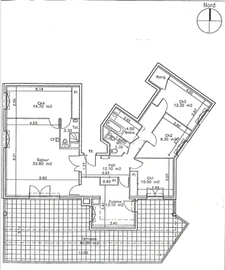 Rare en dernier étage avec terrasse de 60 m² Echirolles Village