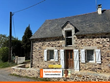 Maison en pierre avec garage sur terrain de 1 540 m²-4 chambres -Bains sur Oust
