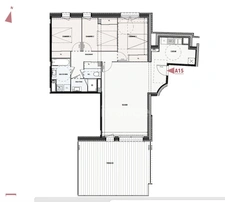 ORLEANS Centre fbg Bannier, à vendre superbe appartement T4 avec terrasse de 36m2 exposée sud-ouest, 4 places de parking 