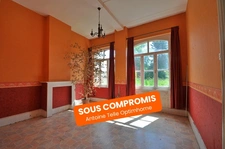 Exclusivité - Saint Souplet- Maison mitoyenne à rénover sur 470m² de terrain bordé par la rivière