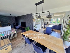 BUSIGNY 59137 - Pavillon individuel de 4 Chambres avec garage-sous-sol terrasse & jardin clos sur 1220m²
