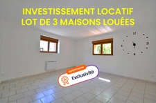 Le Cateau - Opportunité d'investissement locatif - rentabilité immédiate : Ensemble de 3 maisons louées 