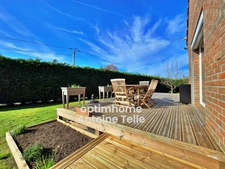 BUSIGNY 59137 - Pavillon individuel de 4 Chambres avec garage-sous-sol terrasse & jardin clos sur 1220m²
