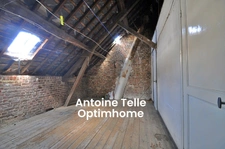 Exclusivité - Saint Souplet- Maison mitoyenne à rénover sur 470m² de terrain bordé par la rivière