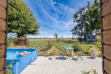 BEAURAIN 59730 - Longère individuelle modernisée sur 1240m² clos, arboré & vue sur campagne