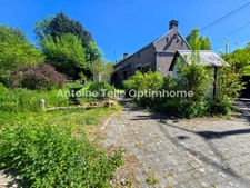 Bazuel / Le Cateau 59360 - Longère individuelle de campagne avec chalet, sauna, jardin arboré & étang sur 5265m²