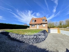 BUSIGNY 59137 - Pavillon individuel de 4 Chambres avec garage-sous-sol terrasse & jardin clos sur 1220m²