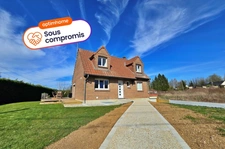 BUSIGNY 59137 - Pavillon individuel de 4 Chambres avec garage-sous-sol terrasse & jardin clos sur 1220m²