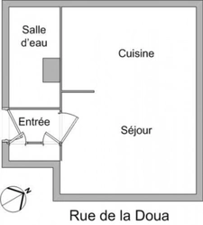 VILLEURBANNE (69) LA DOUA - STUDIO VENDU LOUÉ - RENTABILITE 5,40%
