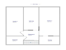 NEUVILLE SUR SAONE (69) -DUPLEX 123 m², 4 chambres, Dernier étage avec asc, Vue dégagée, DPE C 