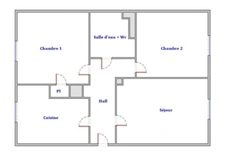 Appartement 3 pièces 53m²