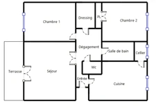Appartement 3 pièces 60m²