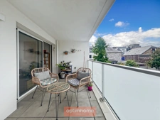 Rennes Sud-Gare / Saint-Thérèse – T4 traversant avec deux loggias, jardin partagé et garage