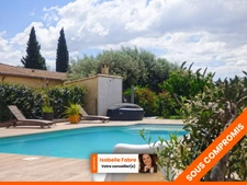 MAGNIFIQUE MAISON DE PLAIN-PIED, 4 CHAMBRES, PISCINE, GARAGE, sur parcelle de 1024m2