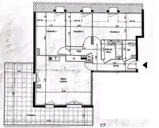 Appartement T4 3ème et dernier étage avec ascenseur