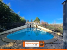 Maison en pierre rénovée avec piscine et appartement indépendant