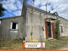 Maison 3 pièces - 52 m² - Terrain 6 900 m² avec mare - SAINT AOUT (36) - 22 000 €