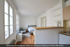 Proximité Place des Vosges - Studio lumineux au calme – Cour pavée