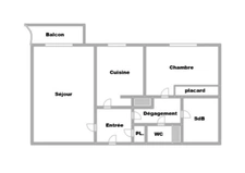 Appartement à vendre 2 pièces + parking