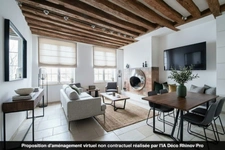 3 pièces esprit loft, au calme absolu dans le Haut-Marais