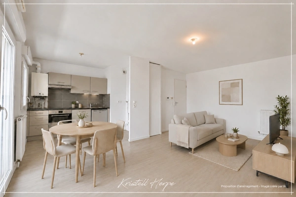 Dpt Loire Atlantique (44), à vendre REZE appartement T2 de 47m², dernier étage avec balcon et stationnement.